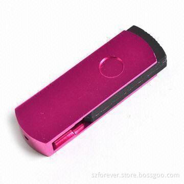 USB Flash Disk, Made of Metal, Logos Printed Free with CE, FCC, RoHS Marks